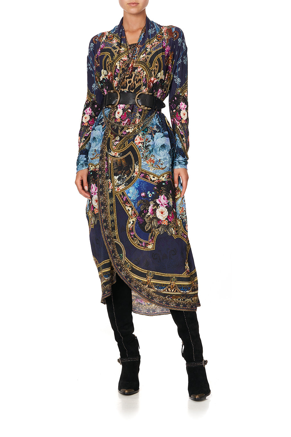 LONG CASUAL JACKET WITH POCKETS FIELDS OF TREASURE