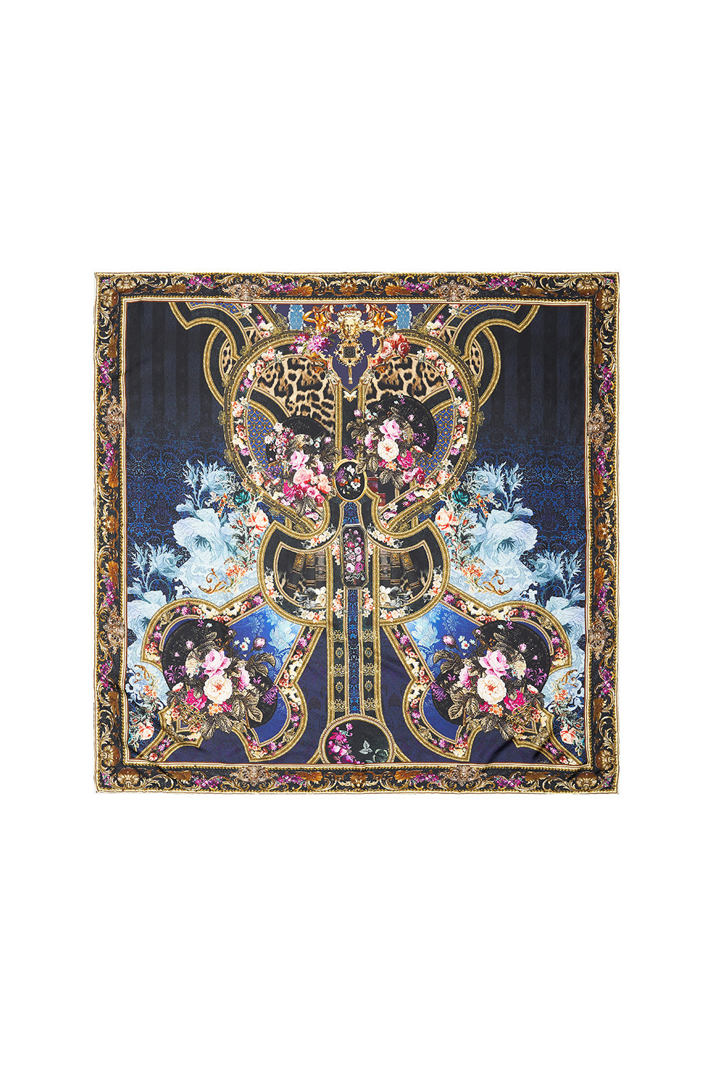 LARGE SQUARE SCARF FIELDS OF TREASURE