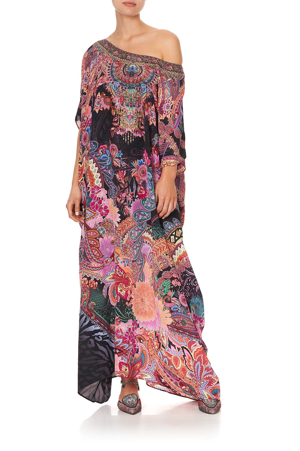 ROUND NECK KAFTAN SWINGING SIXTIES