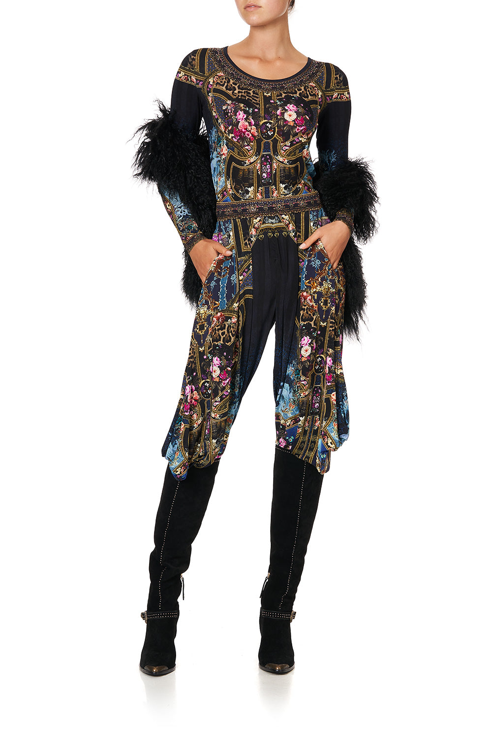 LONG SLEEVE FITTED TOP FIELDS OF TREASURE