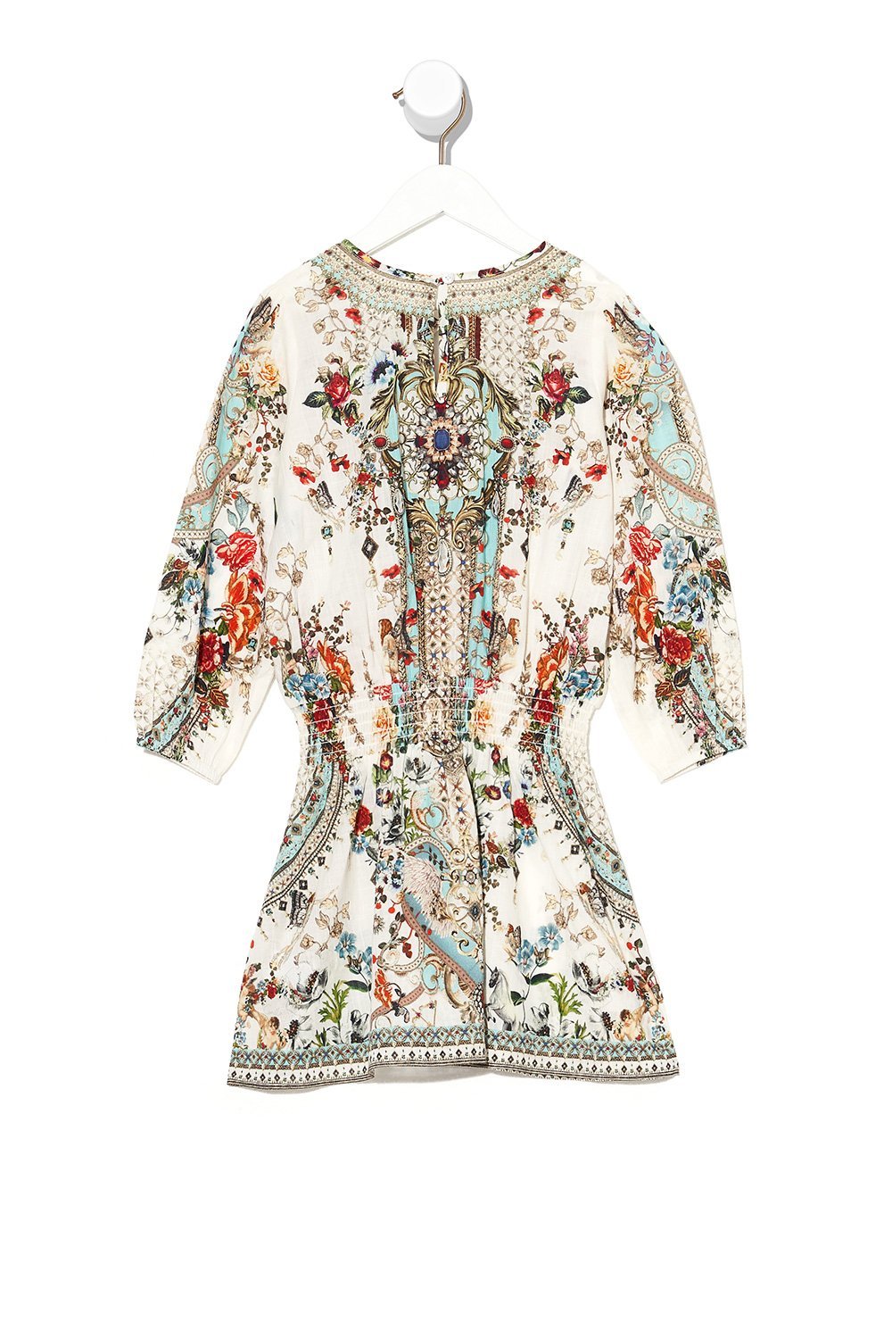 KIDS RELAXED SHIRRED WAIST DRESS 12-14 SHAKESPEARES GARDEN