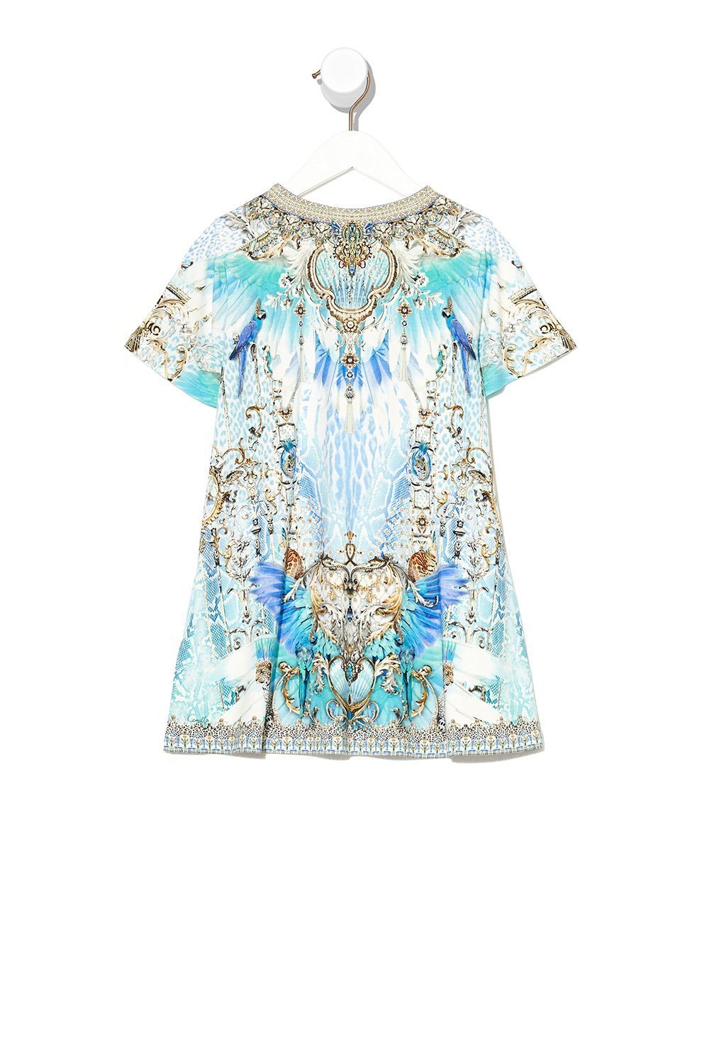 KIDS TSHIRT DRESS WITH FLARE HEM 4-10 GATSBYS GIRL