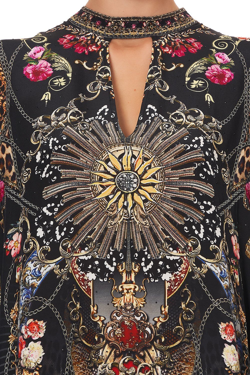 KAFTAN WITH HIGH COLLAR STAND GOTHIC GODDESS