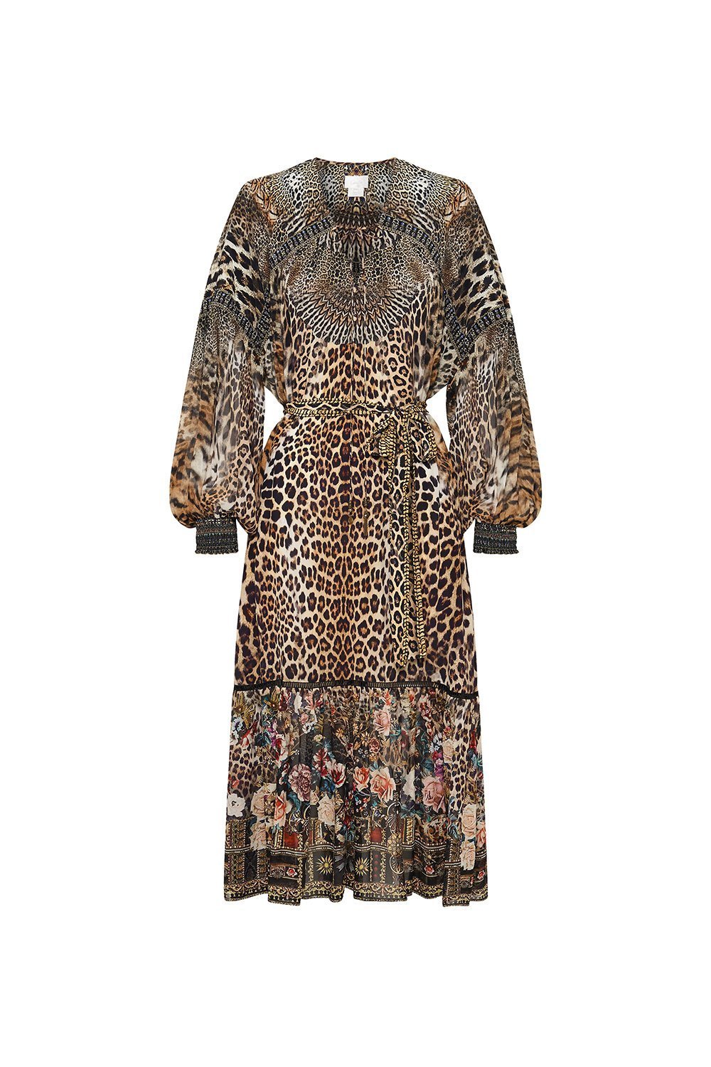 BLOUSON TIE DRESS WITH YOKE CALL OF THE CATHEDRAL