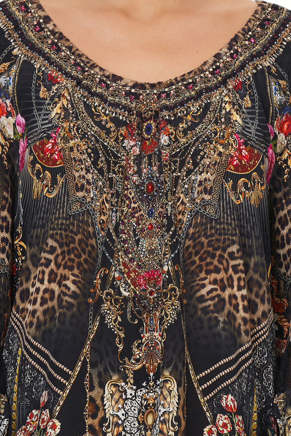 BLOUSON SLEEVE A LINE FRILL DRESS GOTHIC GODDESS