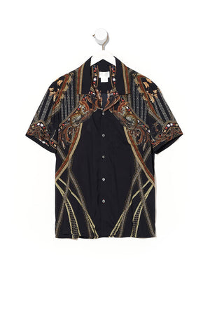 SHORT SLEEVE CAMP COLLARED SHIRT BELLE OF THE BAROQUE