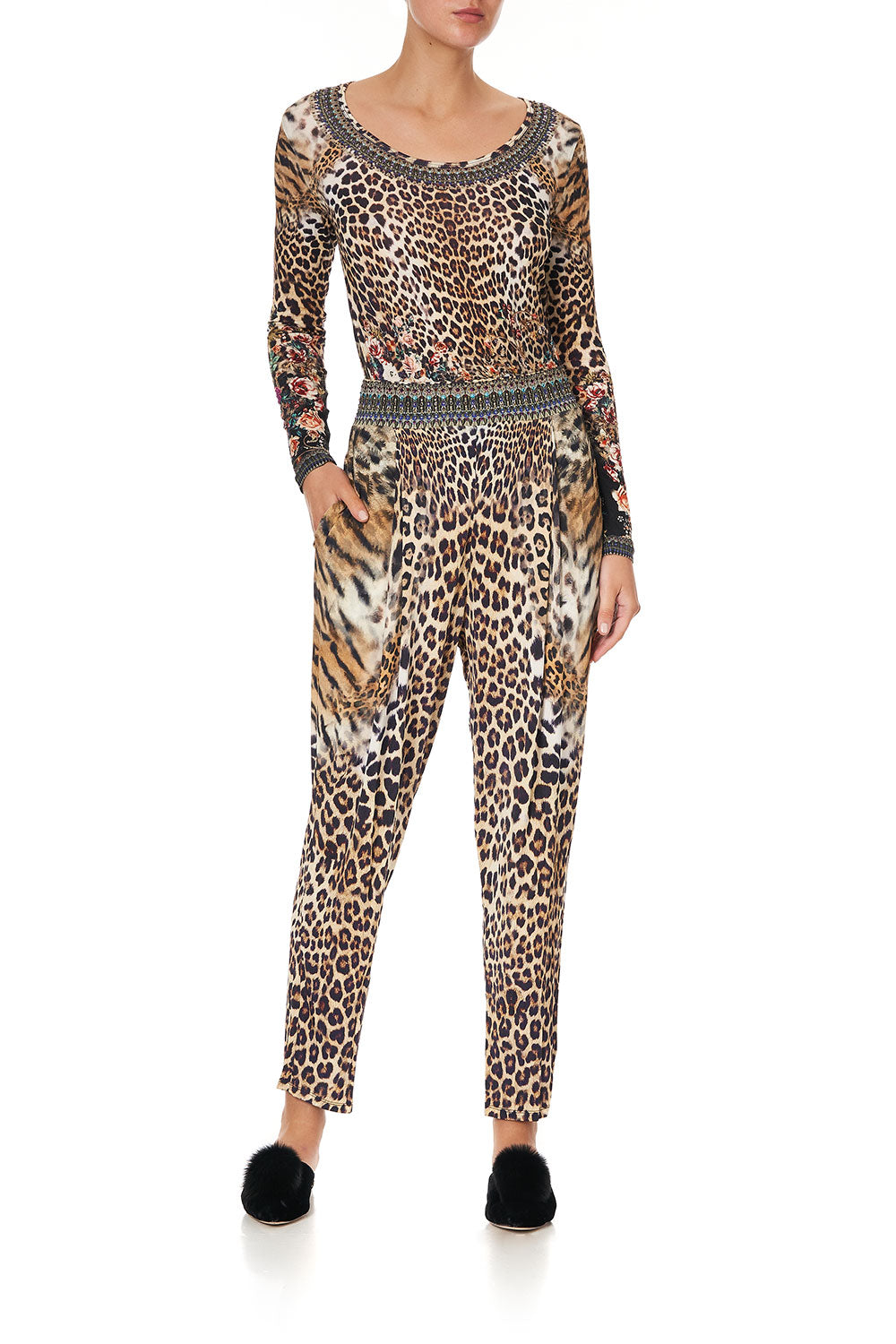 DOUBLE PLEAT JERSEY PANT CALL OF THE CATHEDRAL