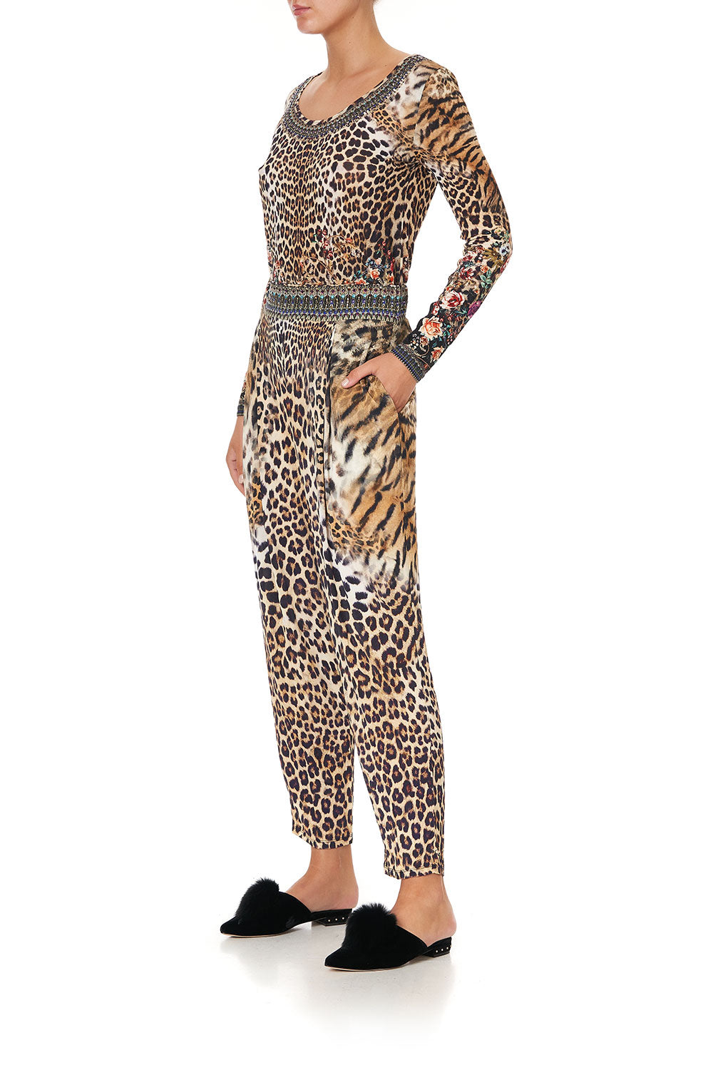 DOUBLE PLEAT JERSEY PANT CALL OF THE CATHEDRAL