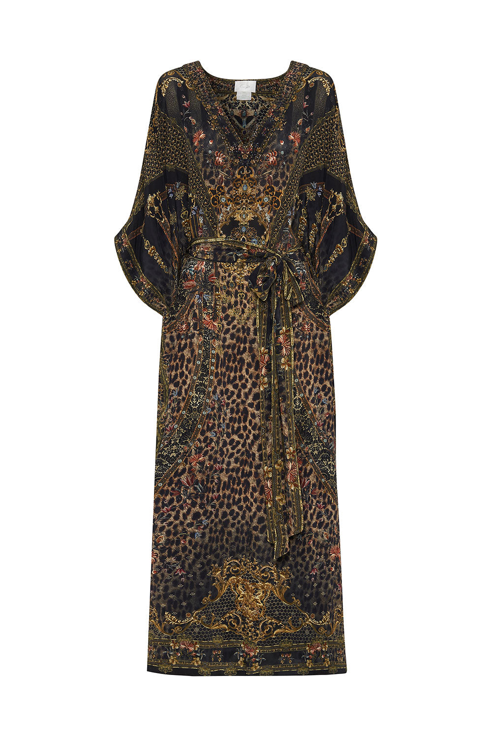 KAFTAN WITH V-NECKBAND AND BELT ABINGDON PALACE