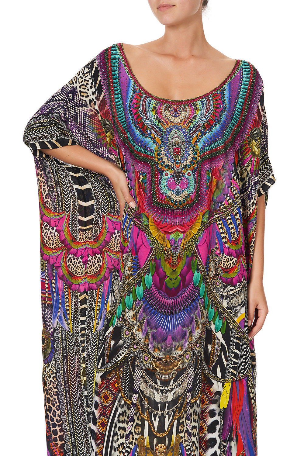 ROUND NECK KAFTAN GUARDIANS OF THE SUN