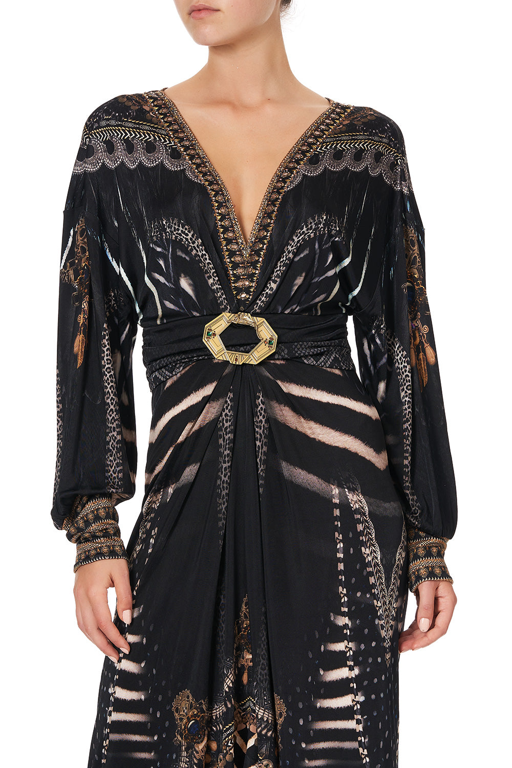 BELTED JERSEY DRESS QUECHUA KING