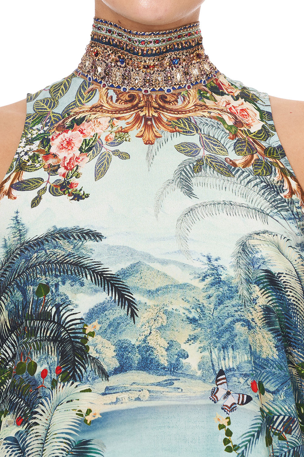 BACK NECK TIE SHORT DRESS IF THESE WALLS COULD TALK