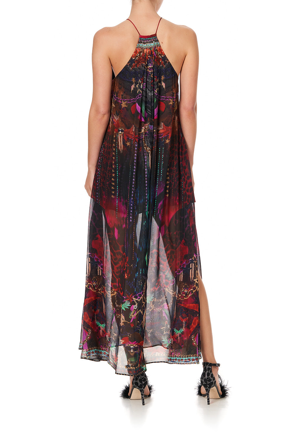 HALTER OVERLAY DRESS ROCKET WOMAN