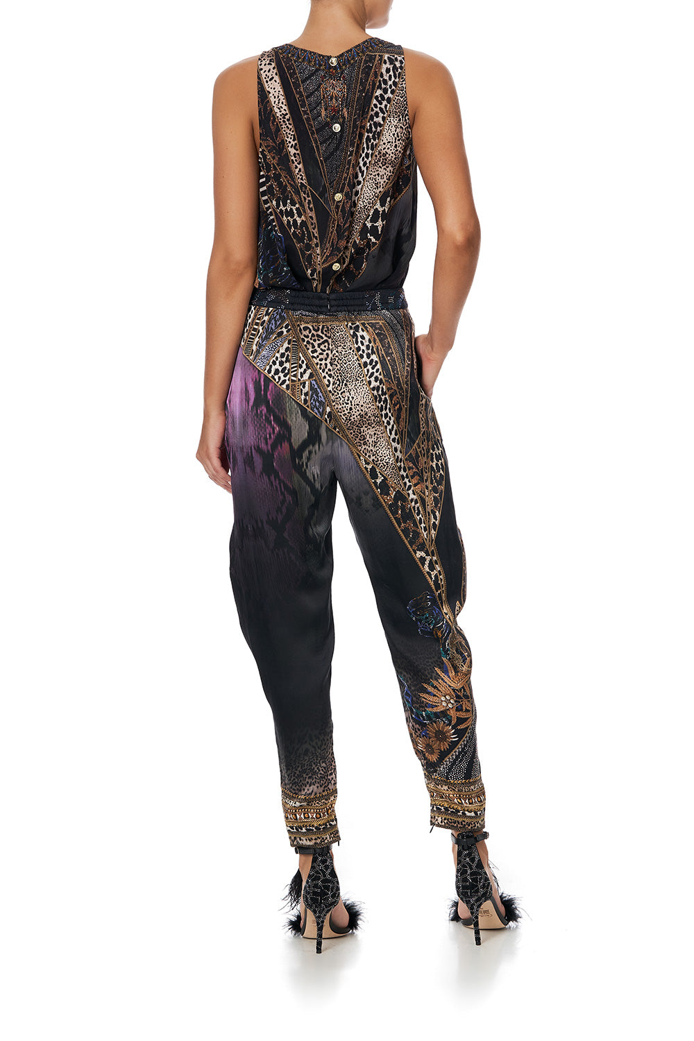 LOOSE PANT WITH DRAPED SIDE LADY STARDUST