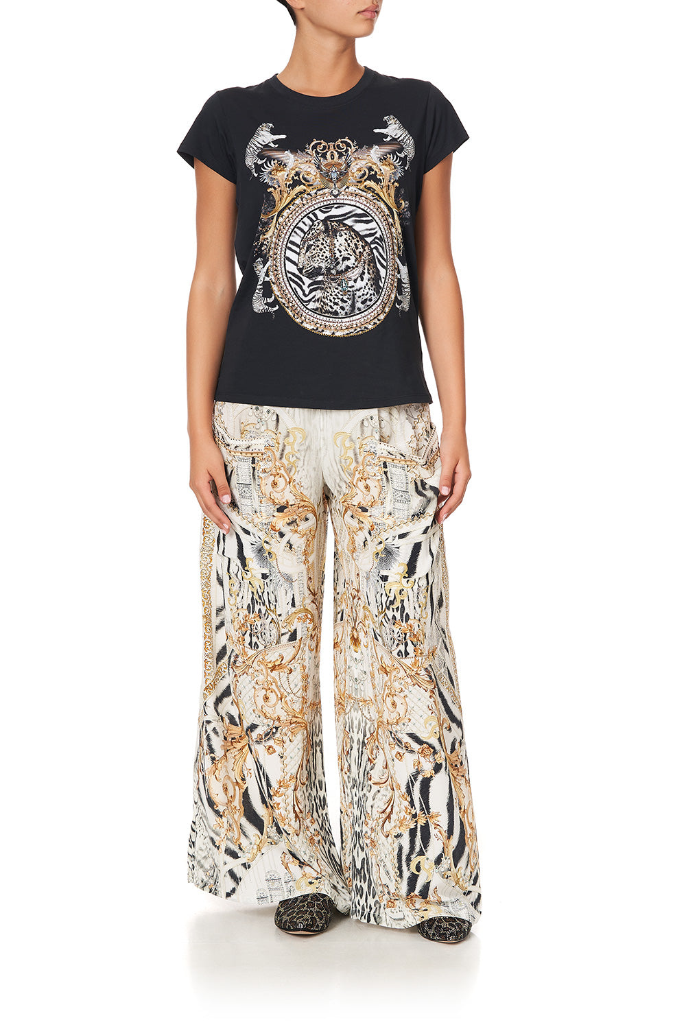 SLIM FIT ROUND NECK T-SHIRT GATES OF GLORY