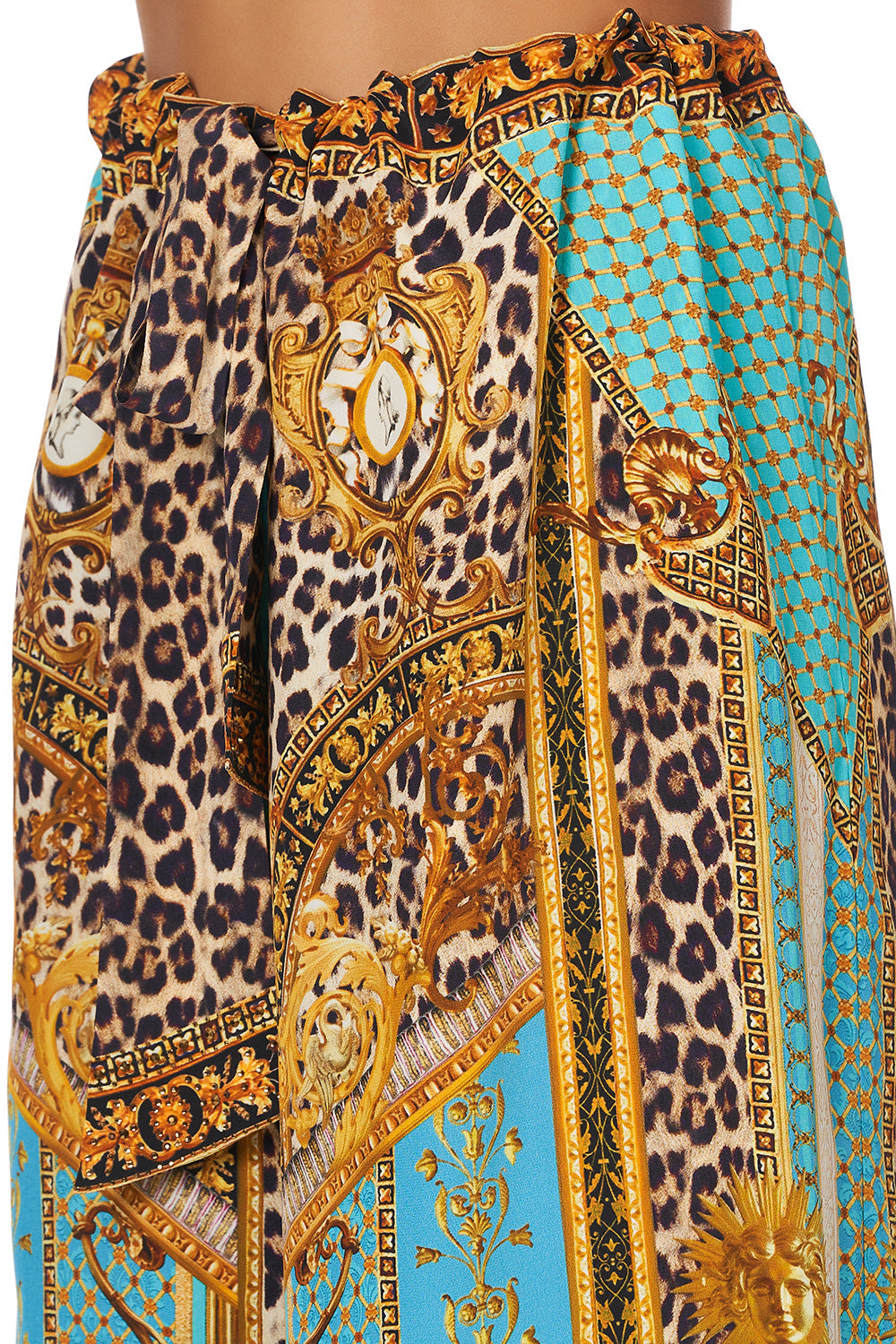 LOUNGE TROUSER WITH TIE WAIST DRIPPING IN DECADENCE