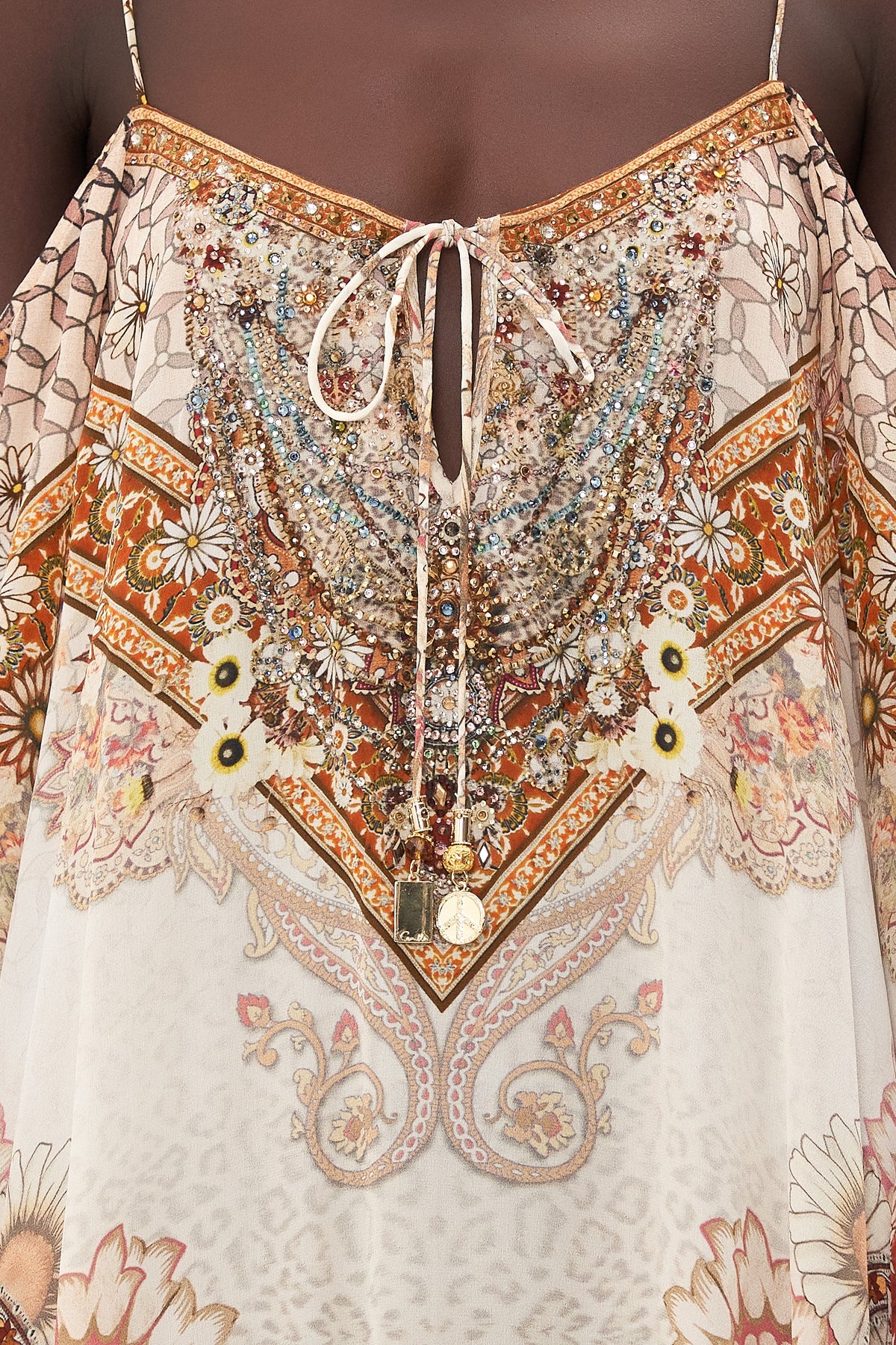 DROP SHOULDER LONG SLEEVE DRESS HEART OF A HIPPIE