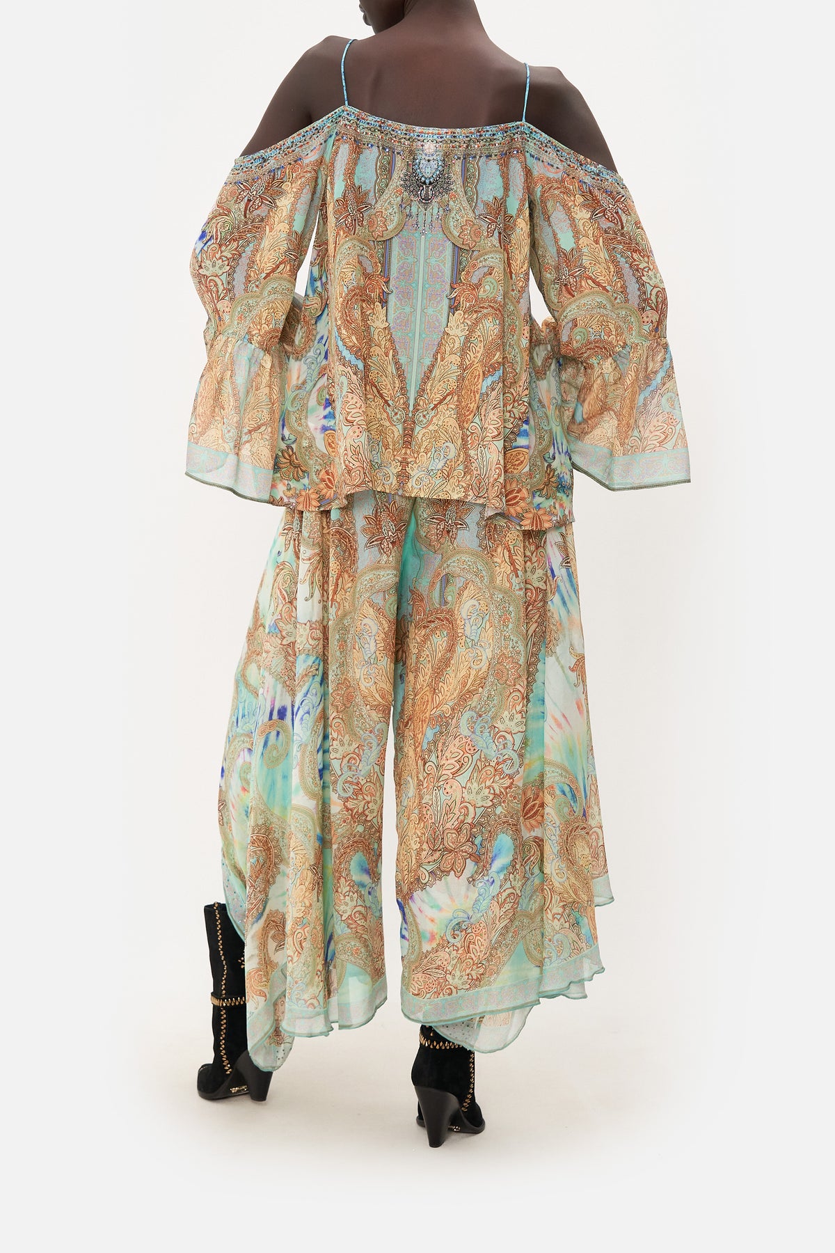 DROP SHOULDER TOP MAKE LOVE NOT WAR