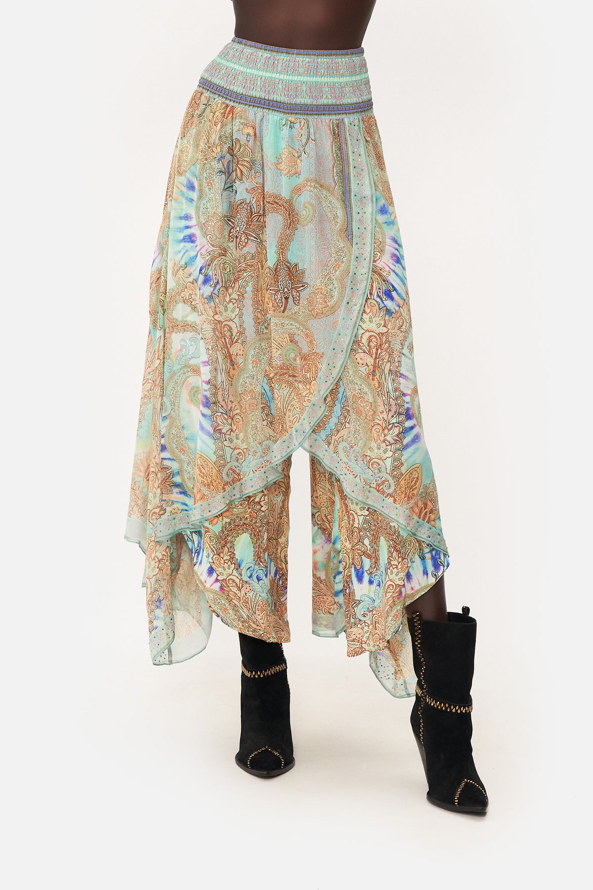 CROSS OVERLAY PANT MAKE LOVE NOT WAR