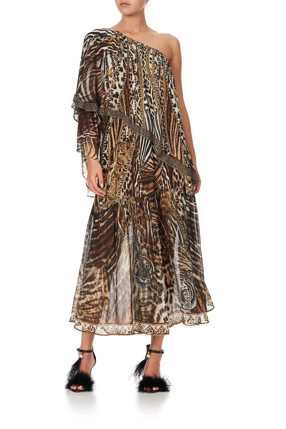 ONE SHOULDER TIERED DRESS BERKELEY ST AFTER DARK