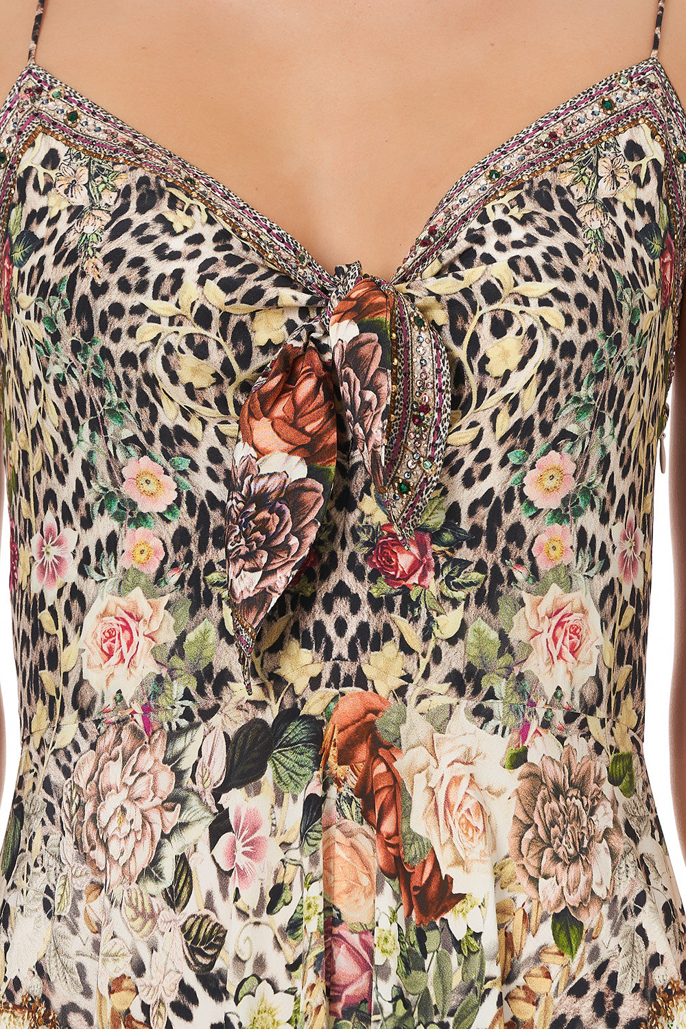 LONG DRESS WITH TIE FRONT ANARCHY AT ANNABELS