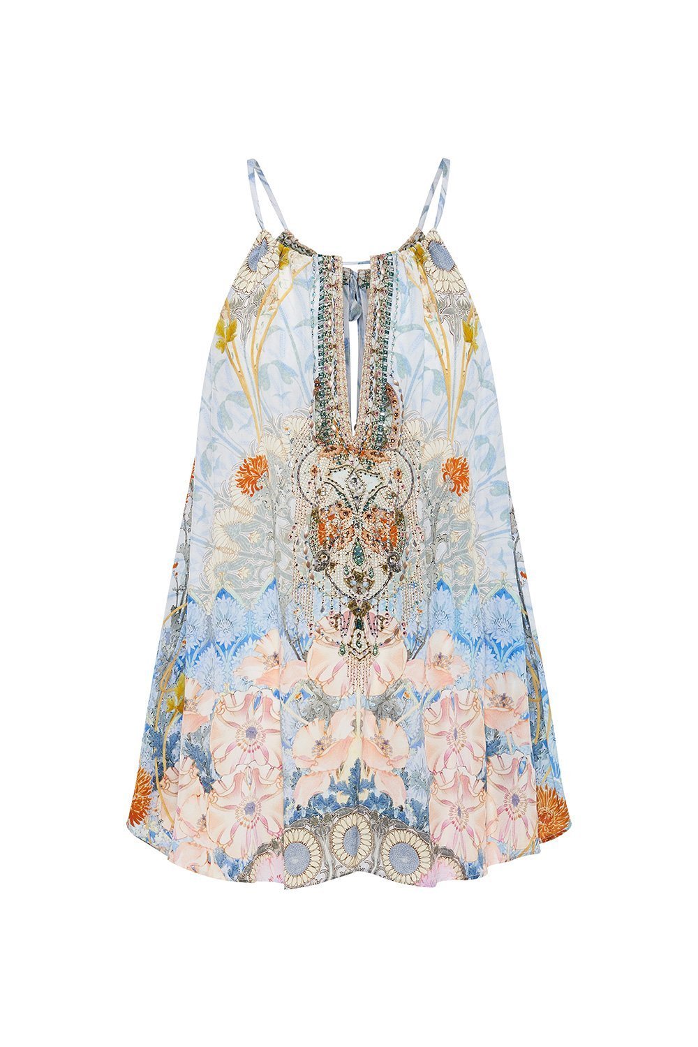 FLARED CAMI WITH NECK TIE MORRIS MUSE