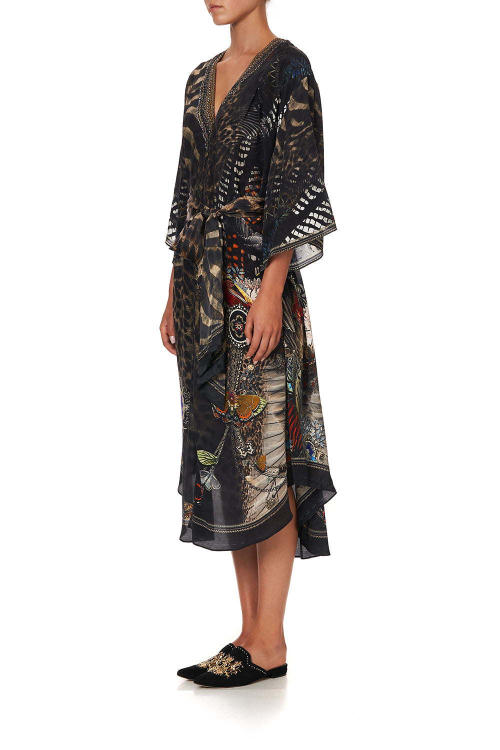 LOOSE BUTTON THROUGH DRESS TREASURE CHASER