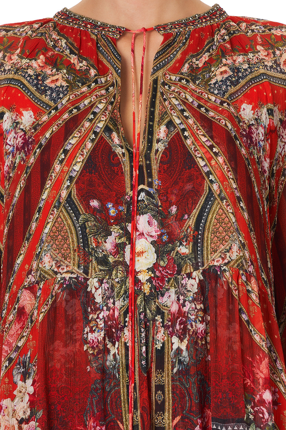 SHORT GATHERED PANEL DRESS STORIES OF A STATION