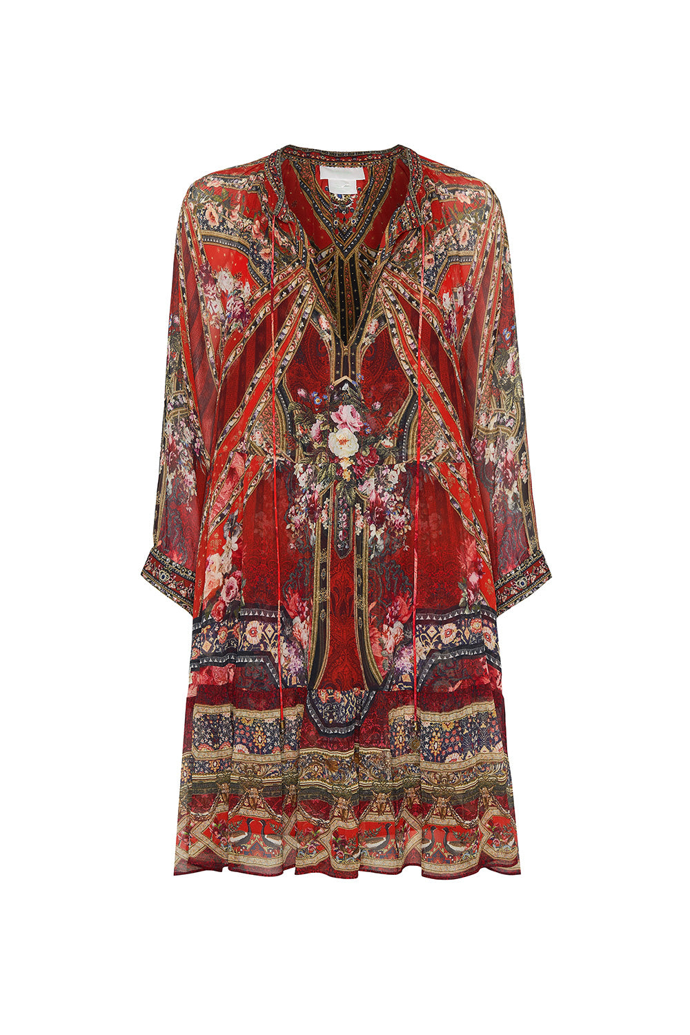 SHORT GATHERED PANEL DRESS STORIES OF A STATION