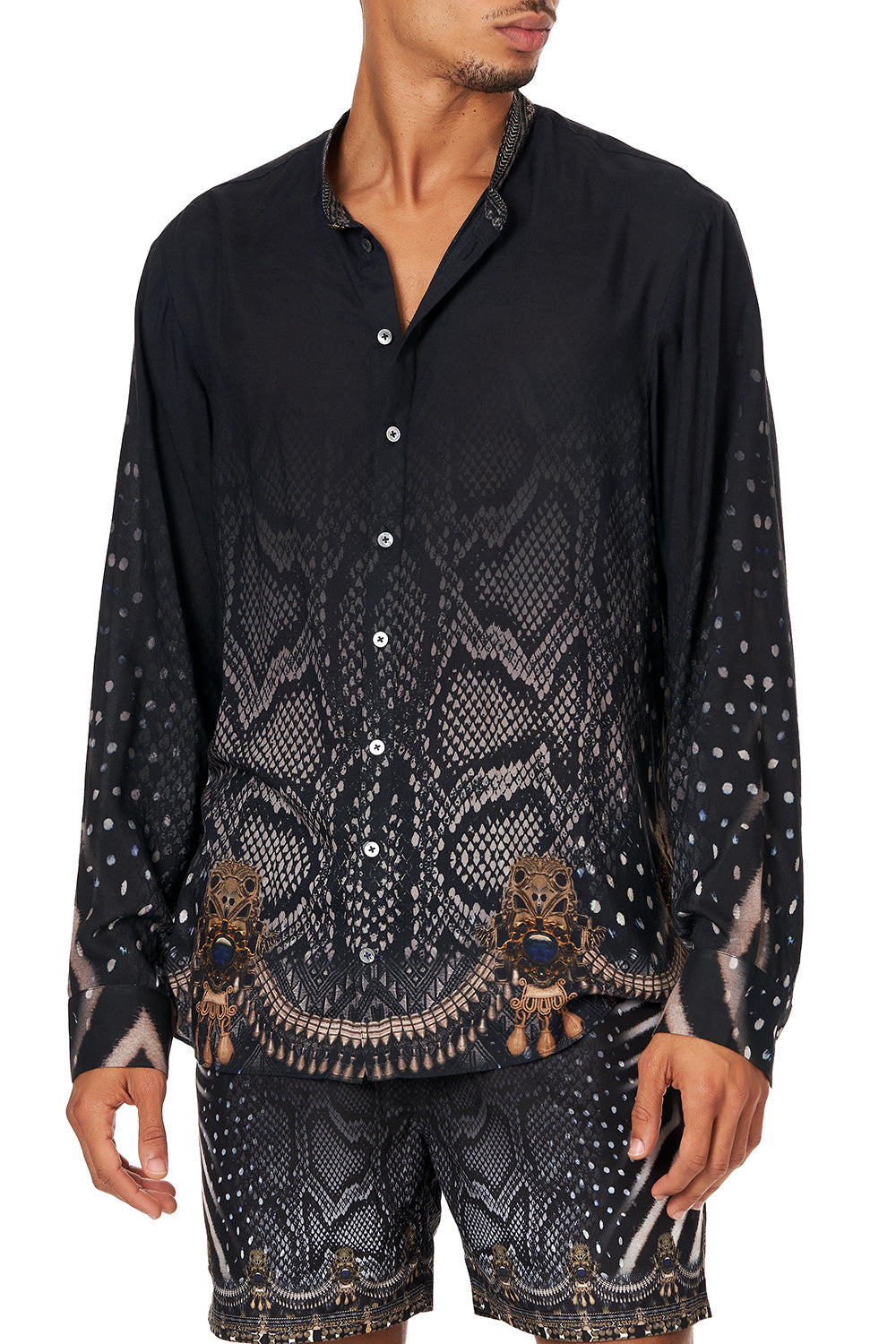 LONG SLEEVE MANDARIN COLLAR SHIRT QUECHUA KING