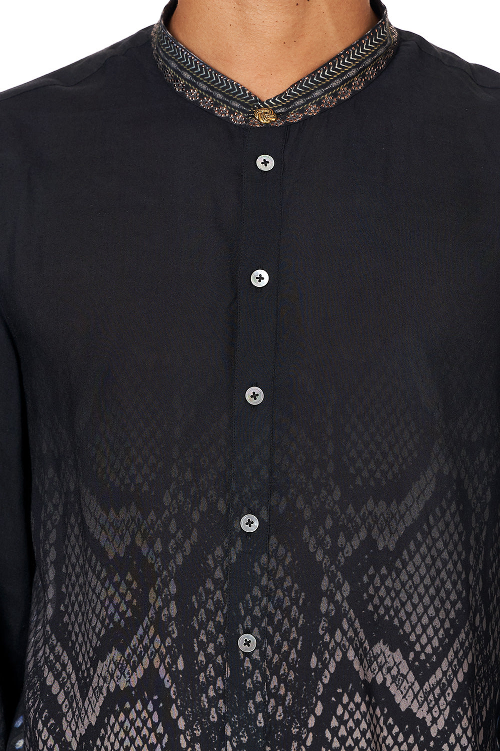 LONG SLEEVE MANDARIN COLLAR SHIRT QUECHUA KING