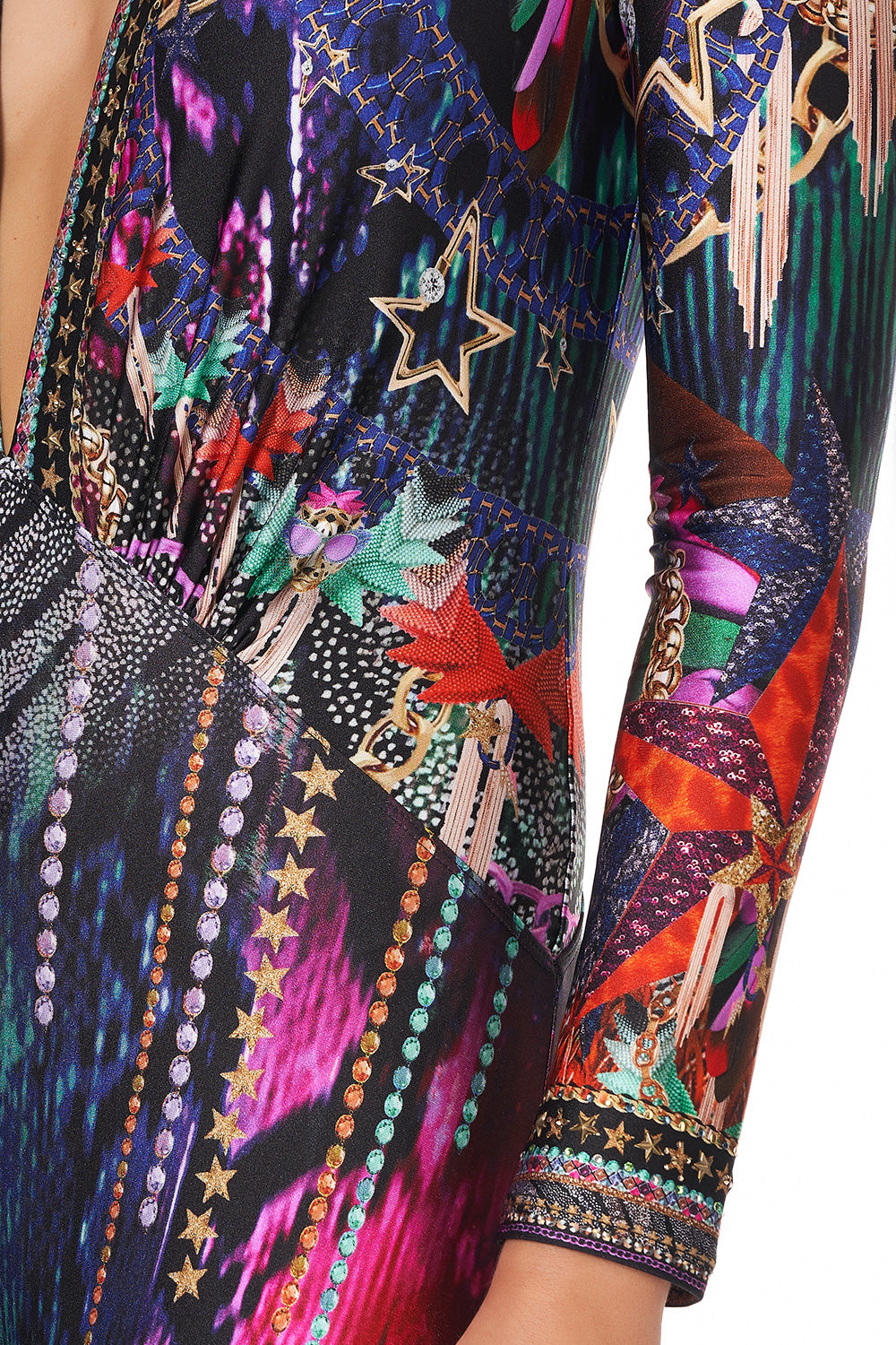 PLUNGE FRONT CATSUIT ROCKET WOMAN