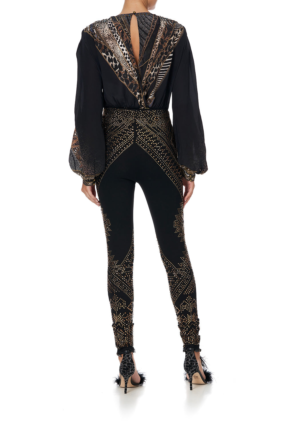 BLOUSON SLEEVE BODY SUIT LADY STARDUST