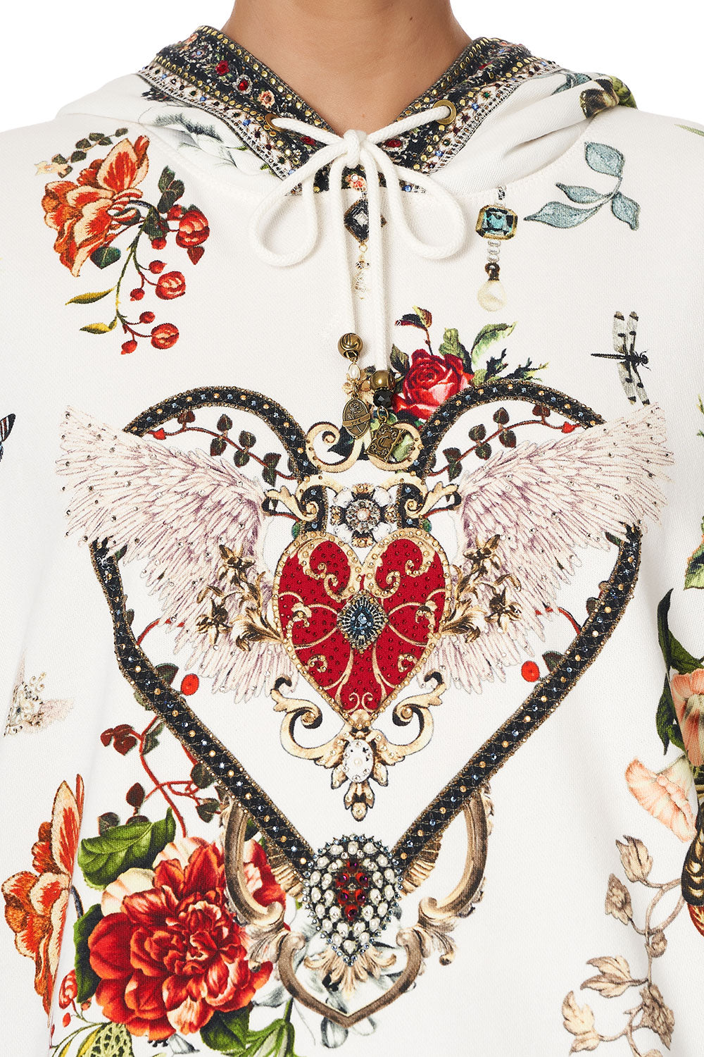 HOODIE WITH POCKETS SHAKESPEARES GARDEN