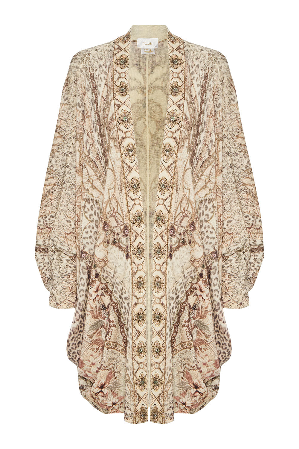 SOFT KNIT PONCHO WITH EMBROIDERY ALL IS NOUVEAU