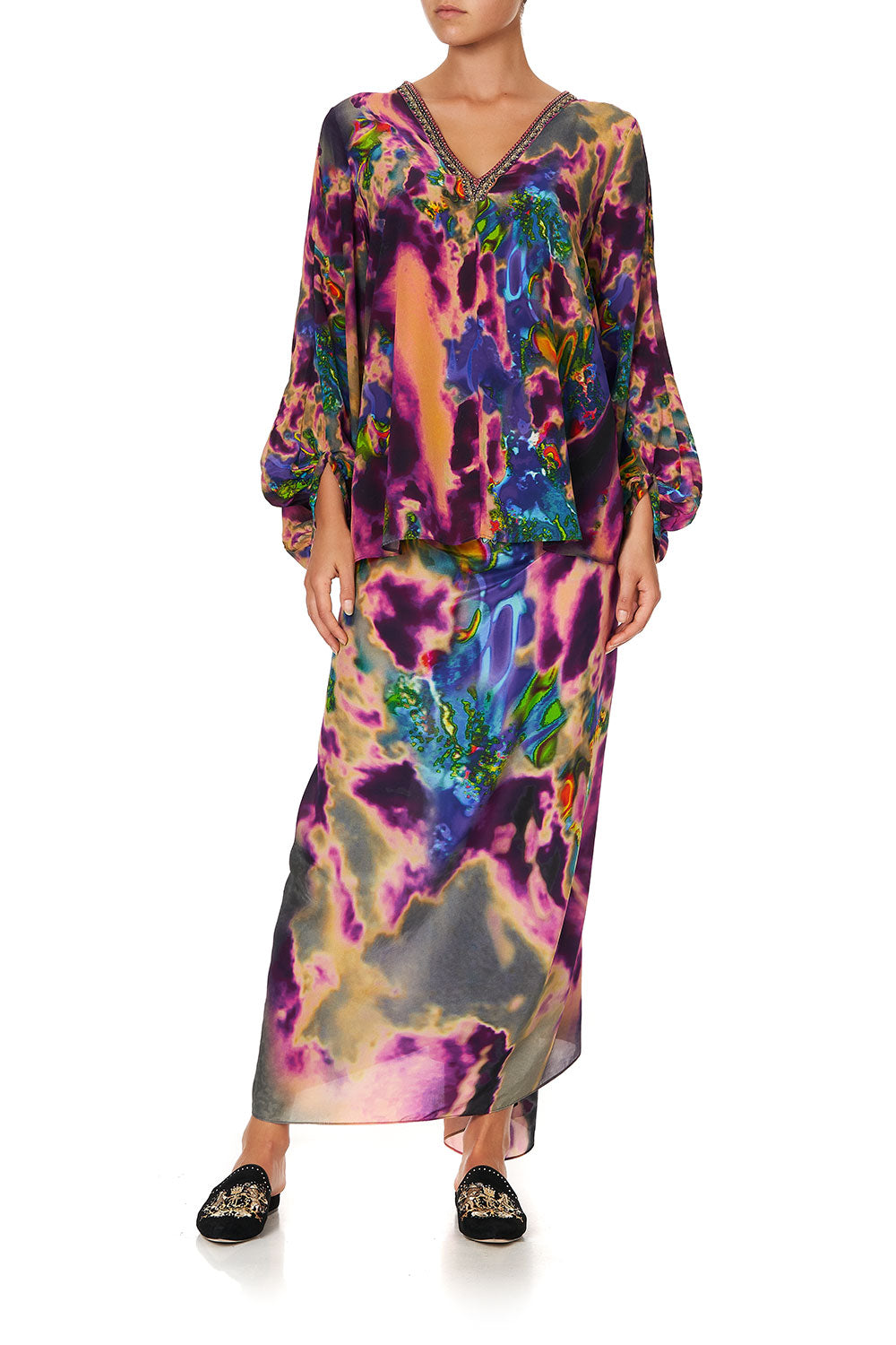 PANEL SLEEVE BLOUSE ACID ABBEY