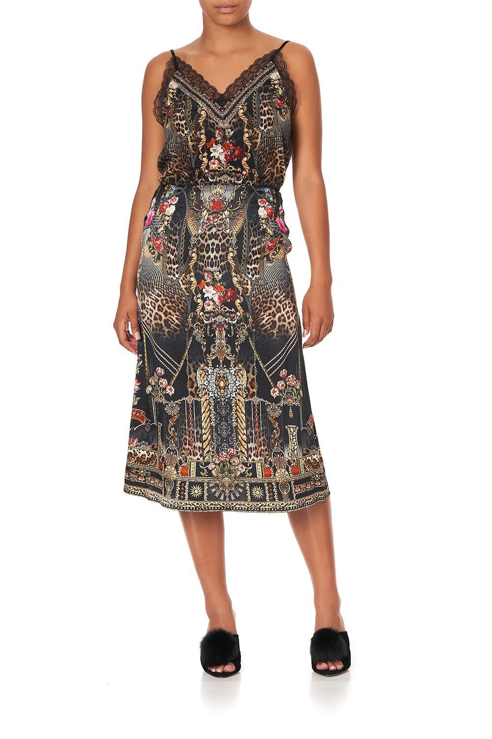 SLIP MIDI SKIRT GOTHIC GODDESS