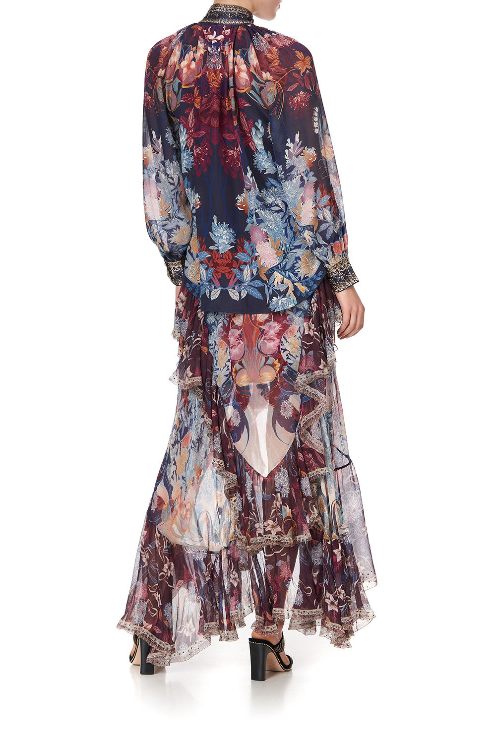 RAGLAN BUTTON UP SHIRT NOUVEAU NIGHTS