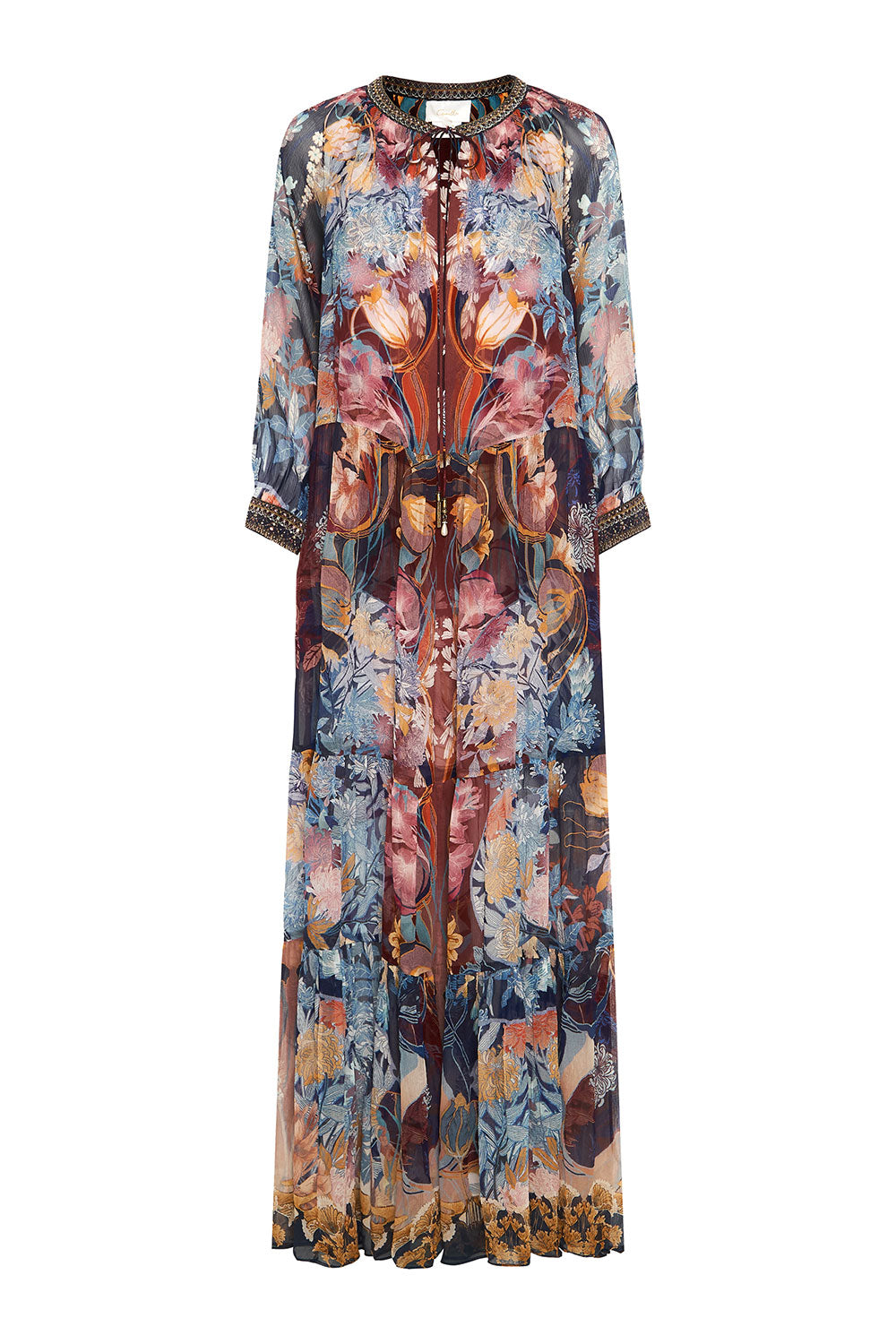 LONG GATHERED PANEL DRESS NOUVEAU NIGHTS