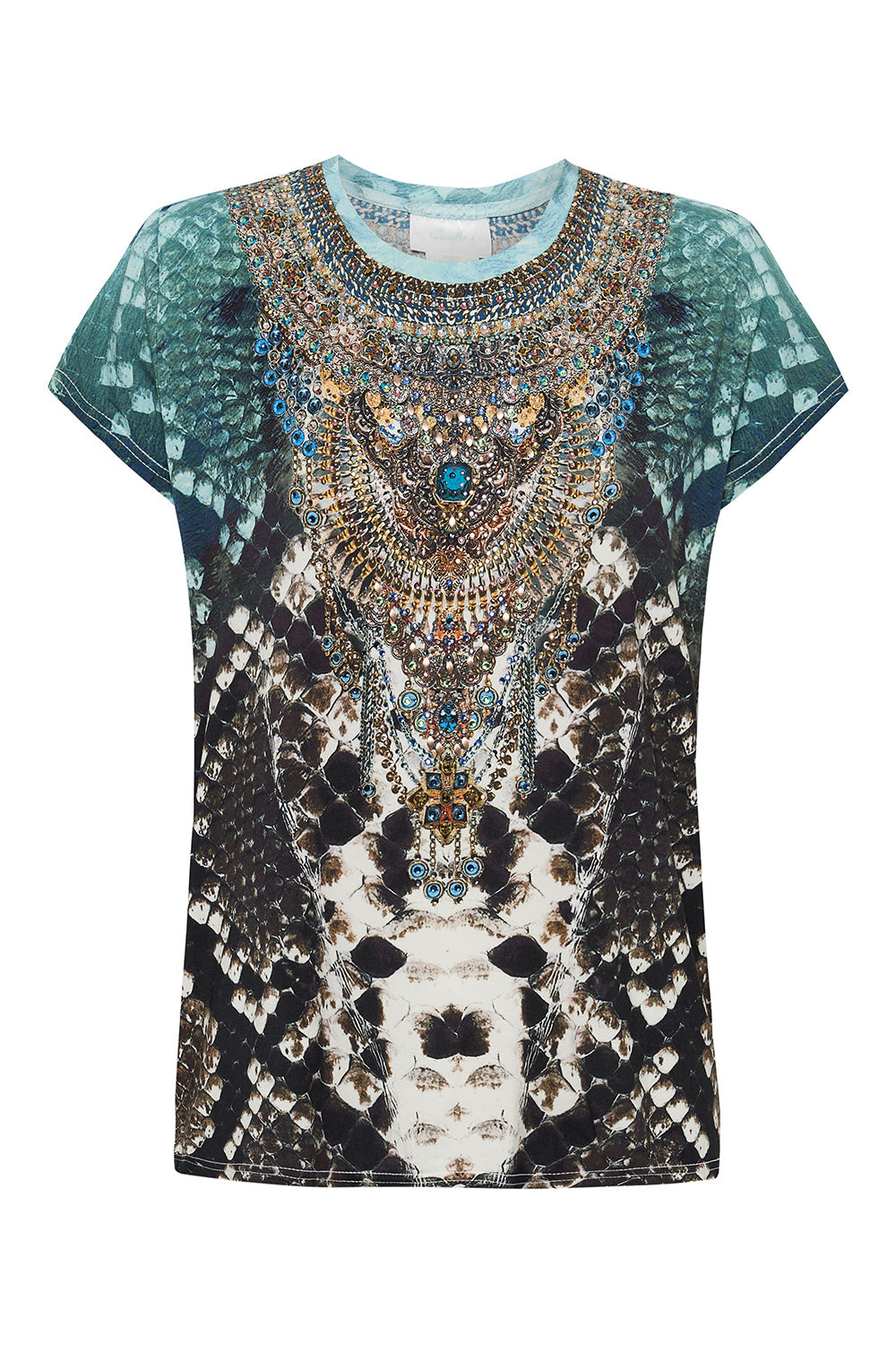 CURVED HEM FITTED TEE PREY