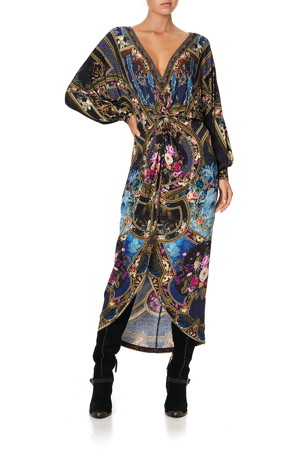 TWIST FRONT DRESS FIELDS OF TREASURE