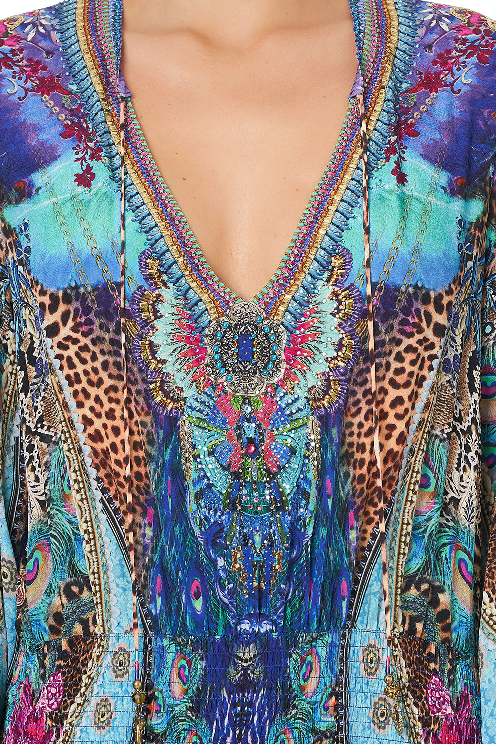 SHIRRED RELAXED SHORT DRESS BASILICA BEAUTY