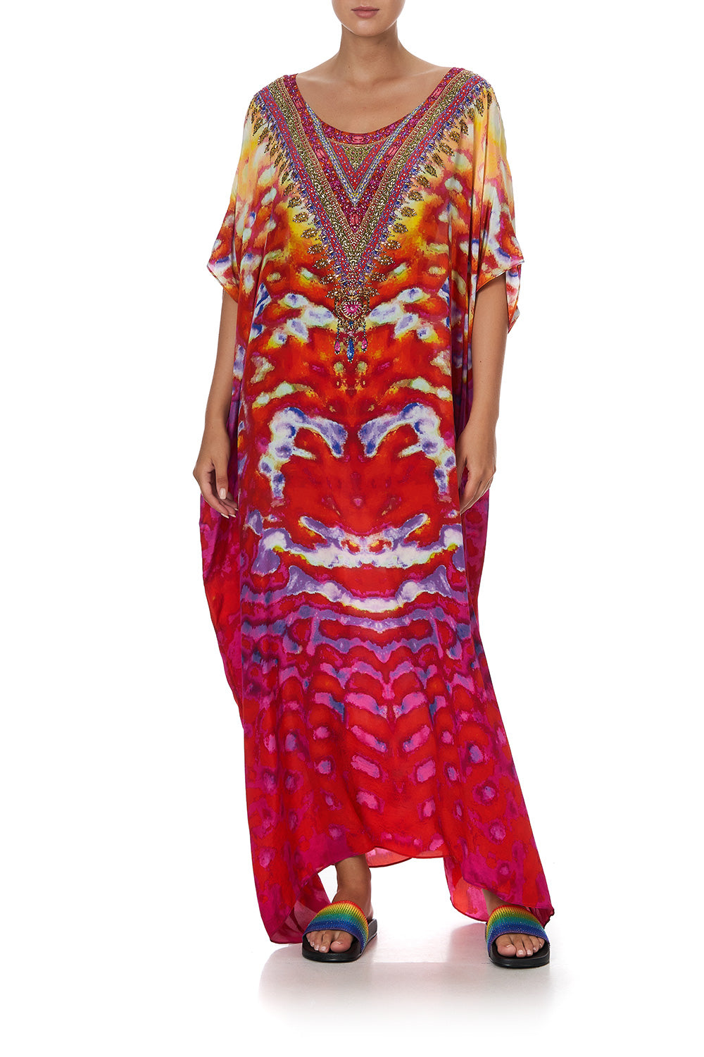 ROUND NECK KAFTAN BANSHEE BECKONS