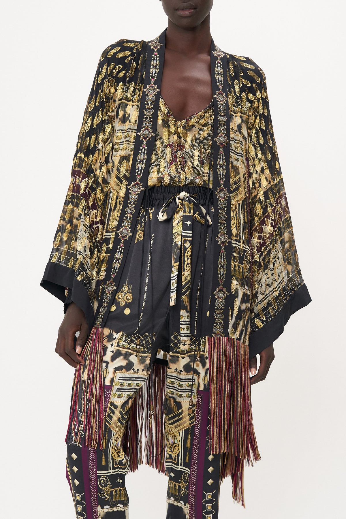 KIMONO LAYER WITH TIE DESERT DREAMS