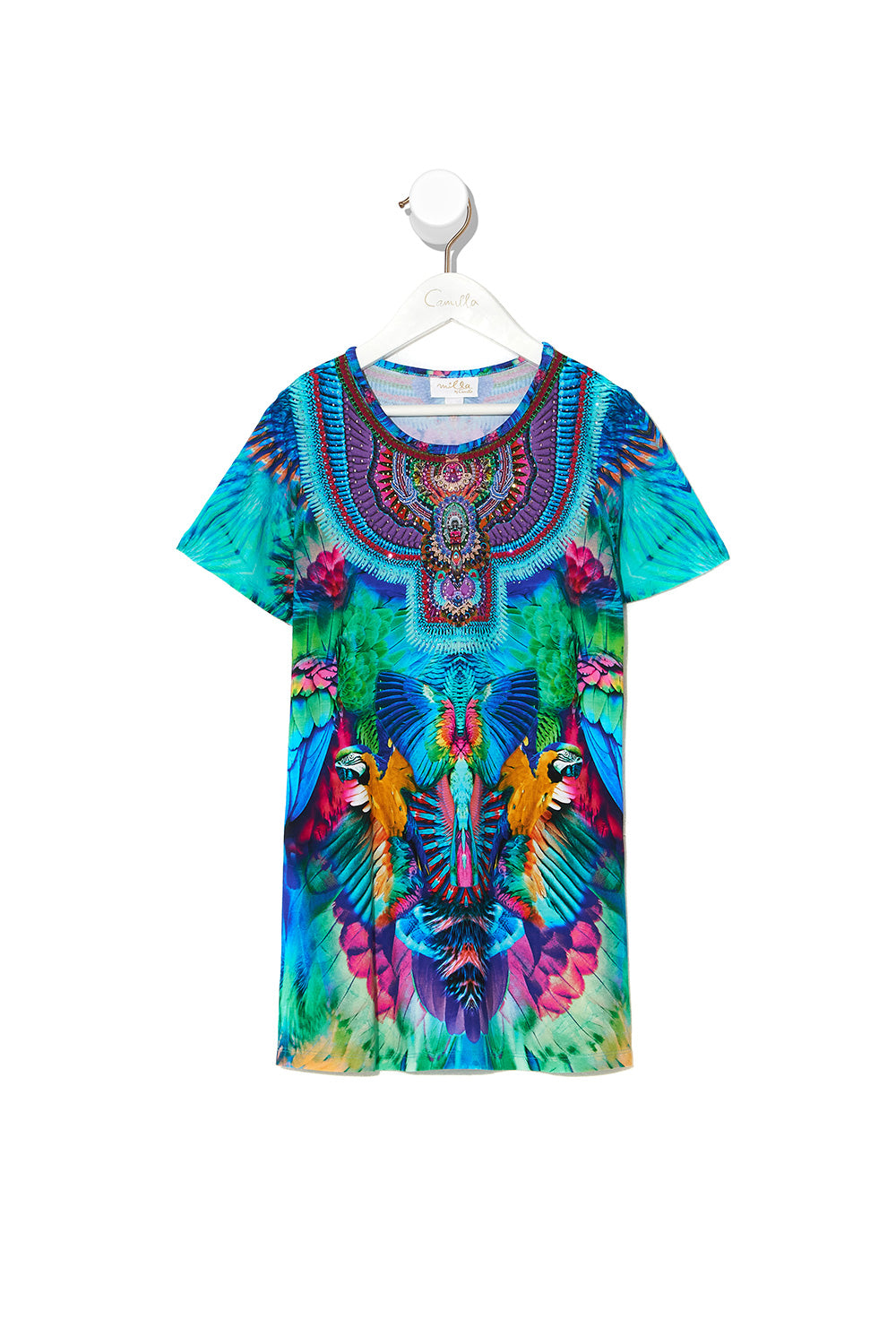 KIDS TSHIRT DRESS WITH FLARE HEM 12-14 AGE OF ASTERIA