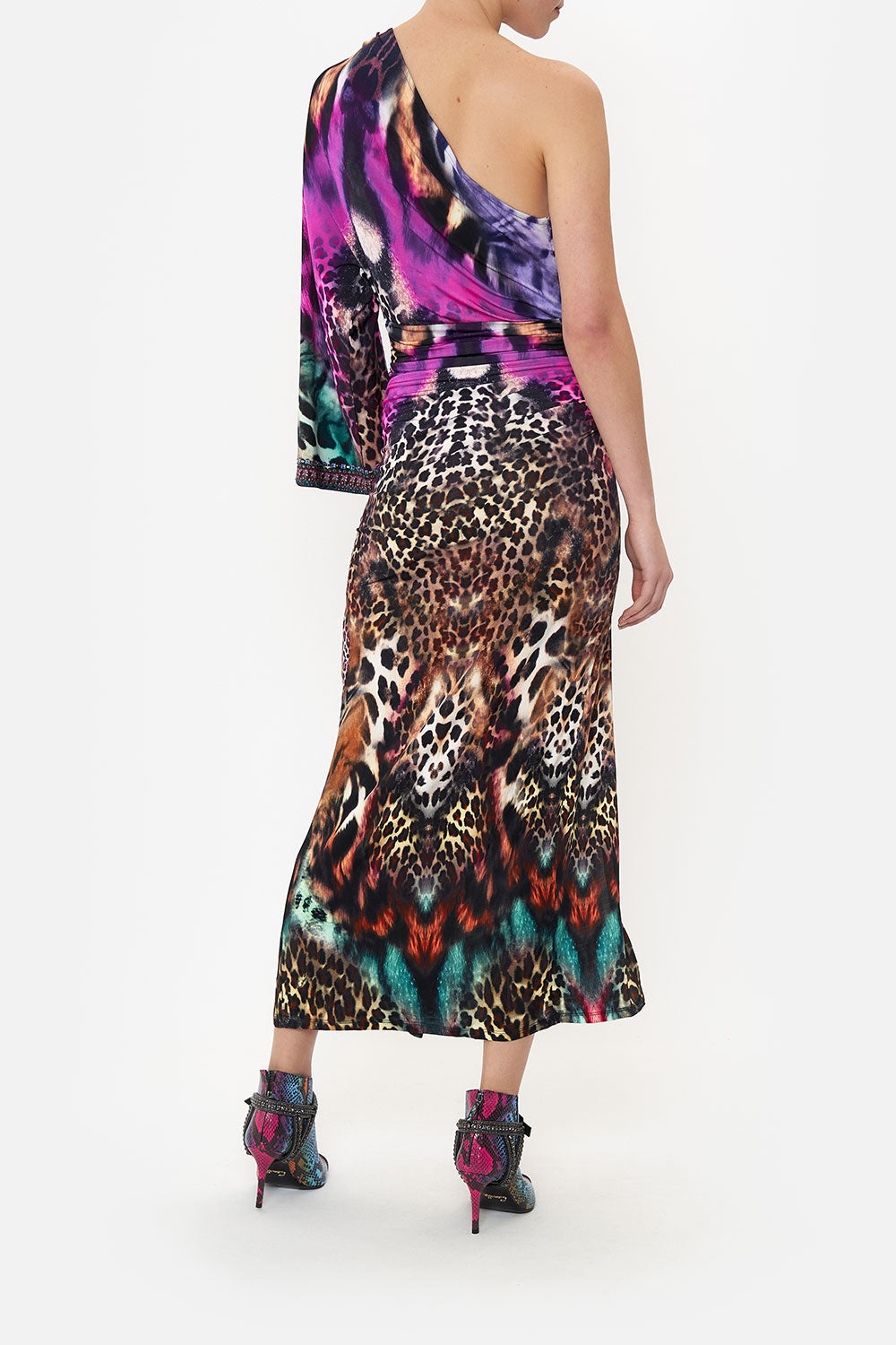 ONE SHOULDER JERSEY DRESS SURREALIST SUSPENSION