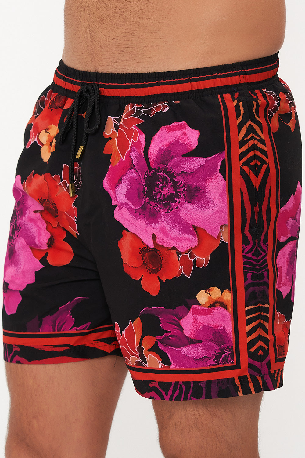 ELASTIC WAIST BOARDSHORT MIDNIGHT POPPY