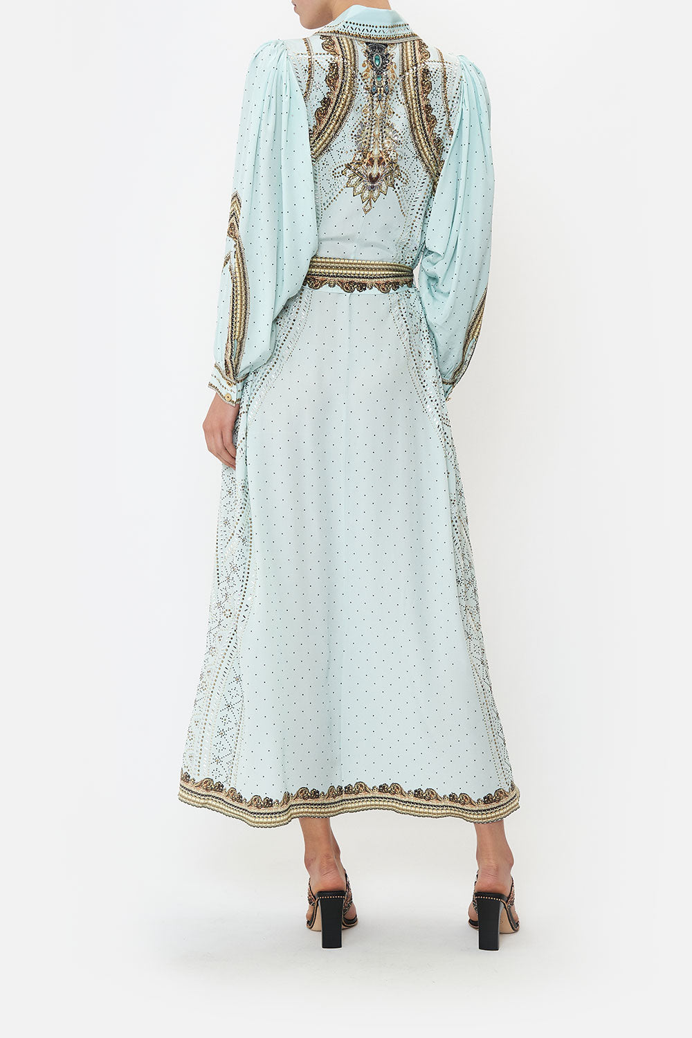 CURVED COLLAR SHIRT DRESS LUXE ESPIRITU