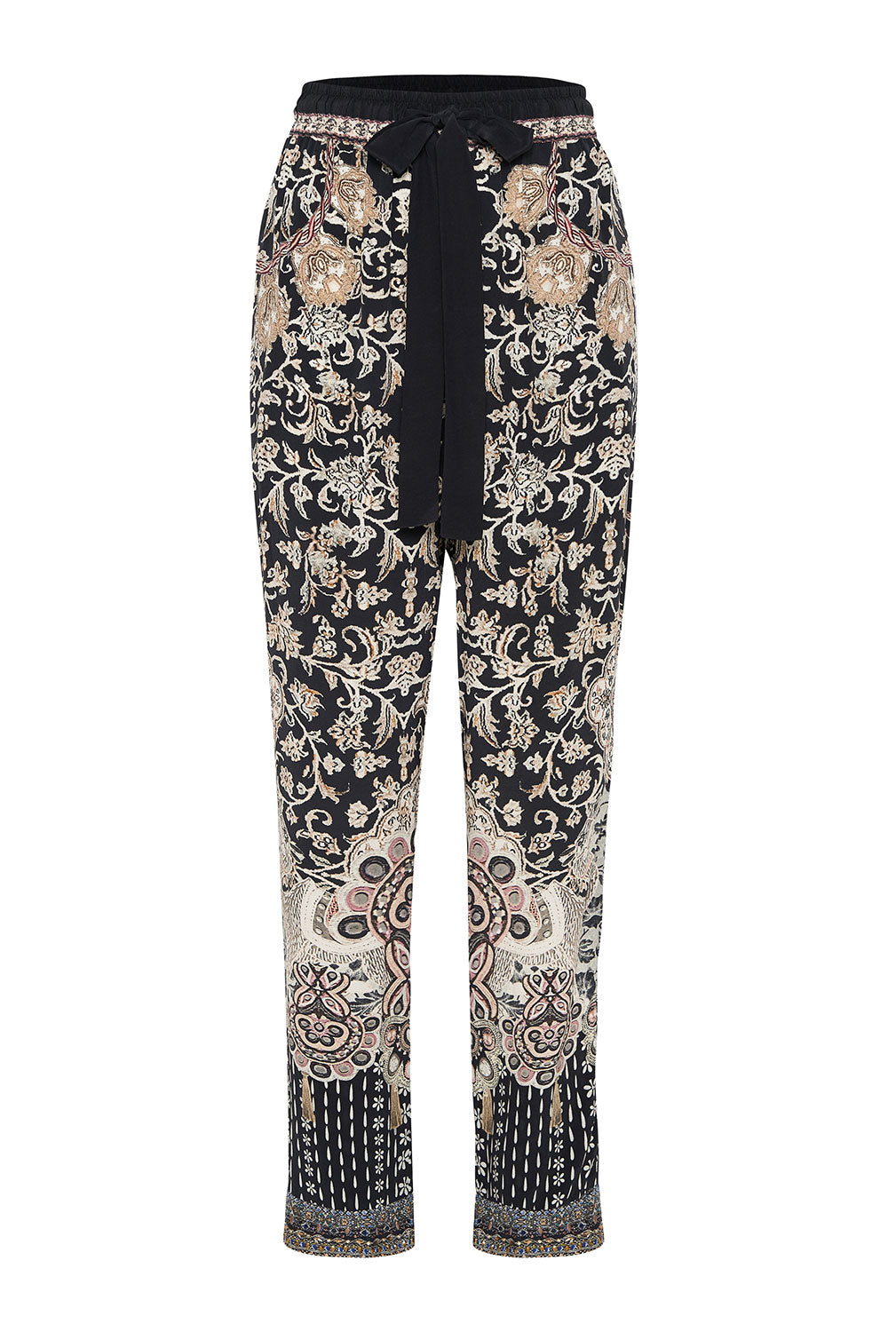 DROP CROTCH SLIM LEG PANT DUST HER OFF