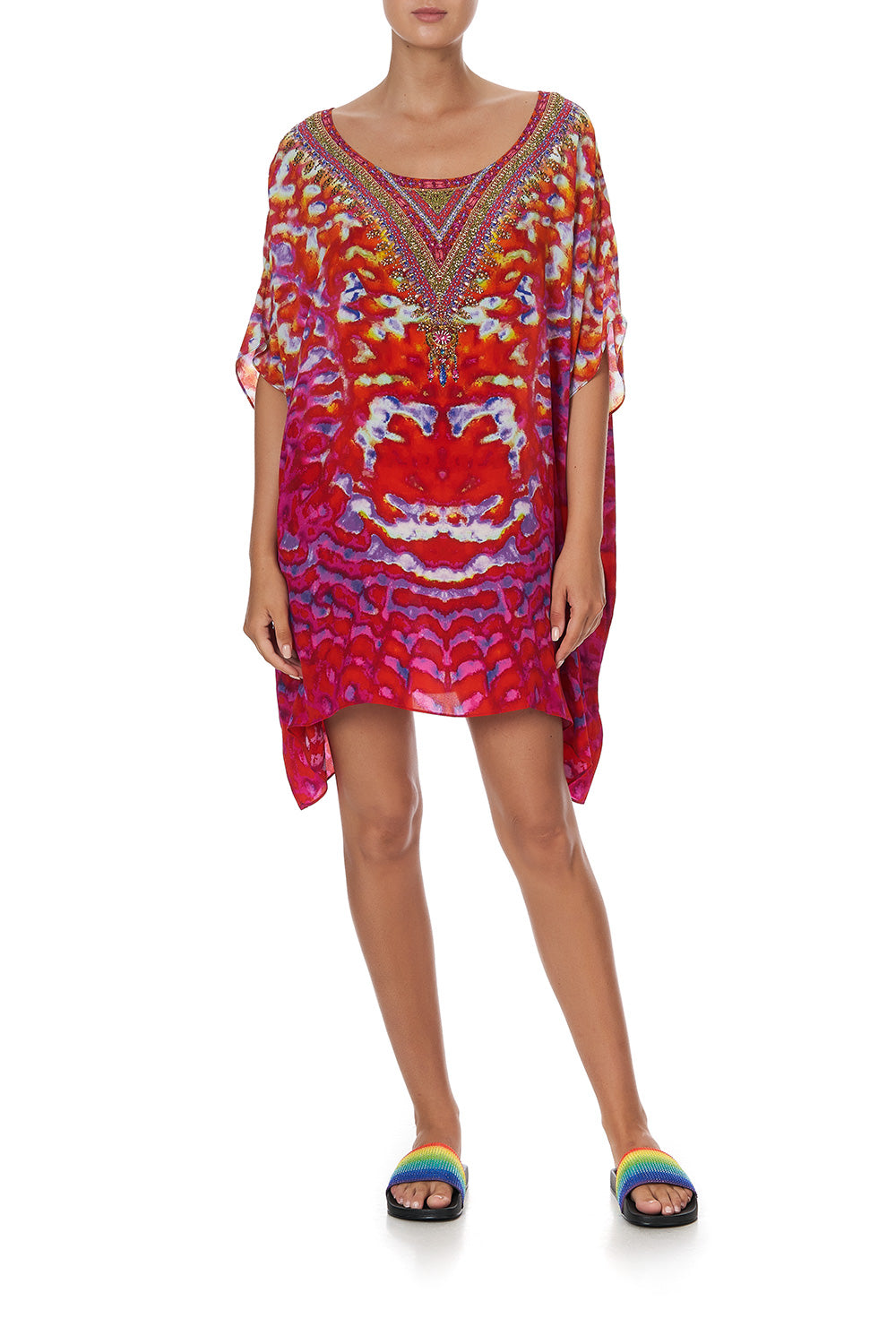 SHORT ROUND NECK KAFTAN BANSHEE BECKONS